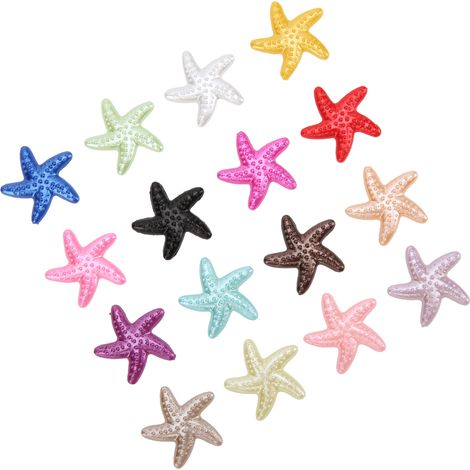 100 Autocollants Brillants en Forme d'Étoile de Mer avec Perles pour Coque de Téléphone (1/5)