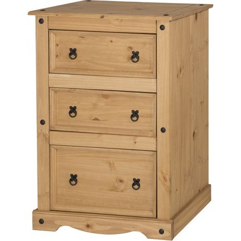 Corona 3 Drawer Wide Chest (1/4)