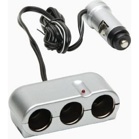 Multiprise Allume-cigare 3 sorties - 12V