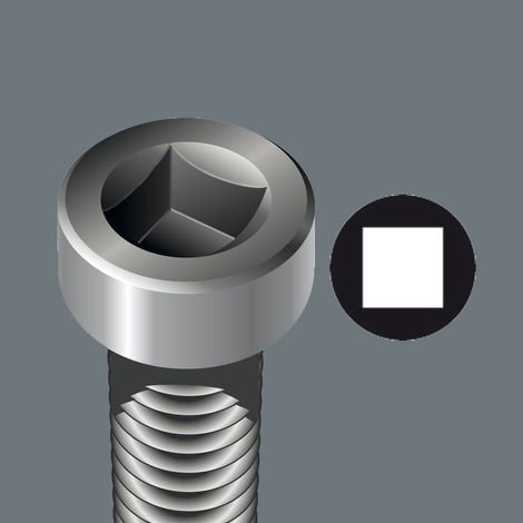Wera, 168 i SB VDE Giravite isolato per viti a incavo quadro, 1 x 80 mm (1/5)