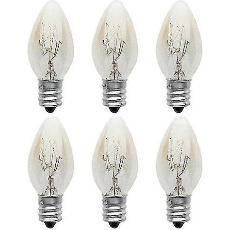10 ampoules E12 220-240 V 10 W C7 à filament blanc chaud/ampoule tungstène (1/5)