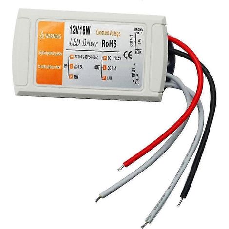 Adaptateur LED, DC12V 18W, convertisseur pour bandes LED