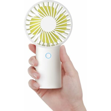 SHINING HOUSE Tragbarer Ventilator, 4000 mAh Mini-Handventilator, USB wiederaufladbarer kleiner Ventilator [5–20 Stunden Arbeitszeit] batteriebetriebener persönlicher Ventilator mit 3 Geschwindigkeite (1/5)
