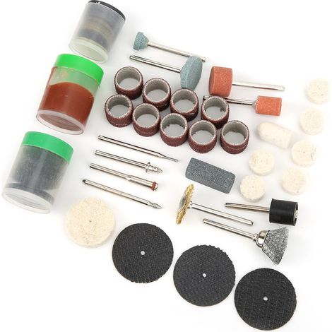 105-teiliges Zubehörset für elektrische Rotationswerkzeuge zum Gravieren, Schneiden, Polieren und Schleifen von Holz und Metall (1/5)