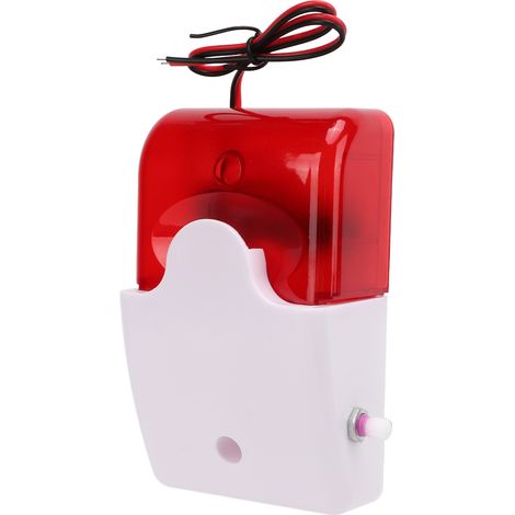 Alarme sonore et lumineuse clignotante à décibels élevés, réglable, résistante aux chocs, dispositif d'avertissement de sécurité 12 V (1/5)