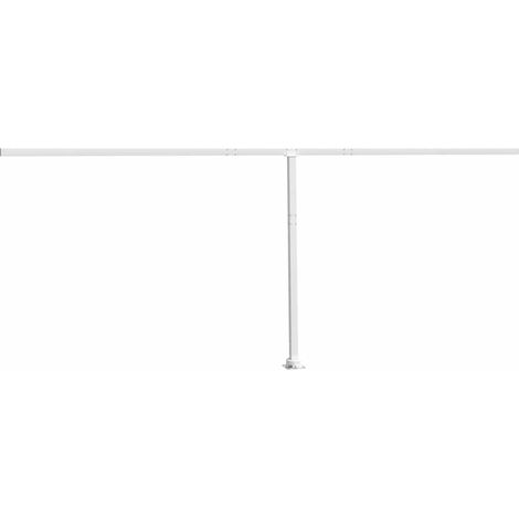 Maison Exclusive - Stützen für Markisen Weiß 600x245 cm Eisen (1/5)