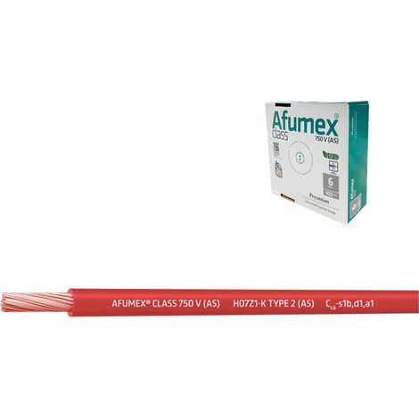 200 Kabel H07Z1-K(as) 1,5 mm² Rot Euro/m