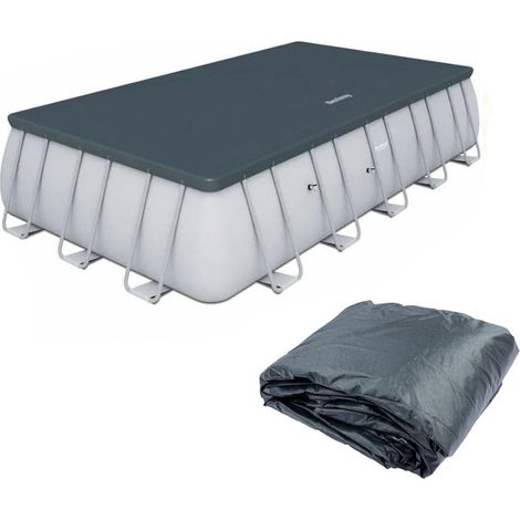 TRADE SHOP - Telo Di Ricambio Per Piscine Power Steel 549x274x122cm Copertura Rettangolare P03631 -