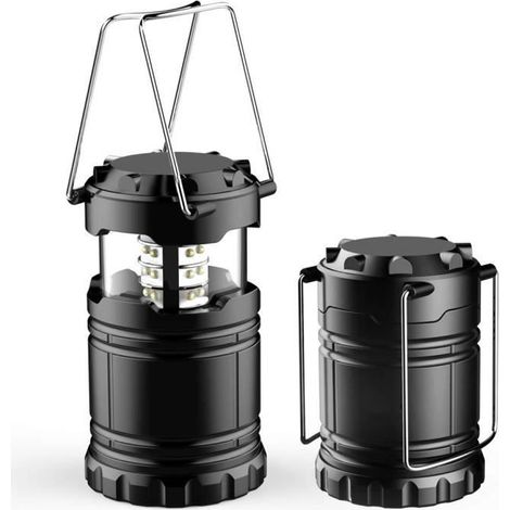 Lampe de Camping LED,Ultra Bright Lampe Camping Pliable Extérieur Résistant à l\'eau, Rechargeable Lampe de Poche Randonnée (1/4)