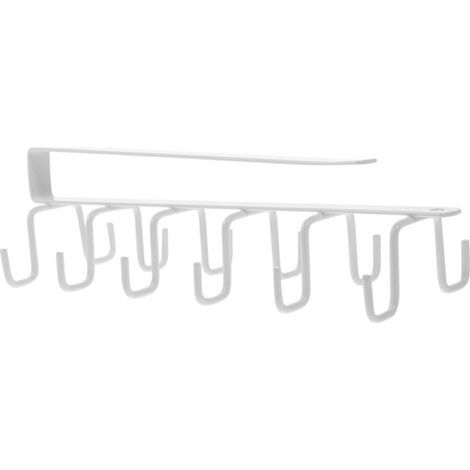 Accroche Tasse en Fer Blanc Cuisine, Porte tasses Placard sans Perçage, Installation Facile et Gain de Place Élégant (1/5)