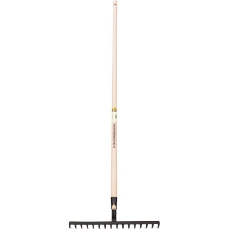 Rex SHW Bau-/Gartenrechen 16 Zinken, m. Stiel 150cm