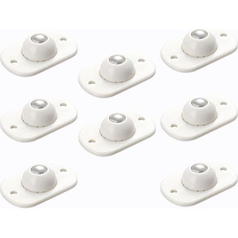 Lot de 8 Roulettes Auto Adhésives,Mini Roulettes à Billes Autocollantes en Plastique pour Meubles,Roulettes Pivotantes 360 ° à Billes Pour Petits Meubles (1/5)
