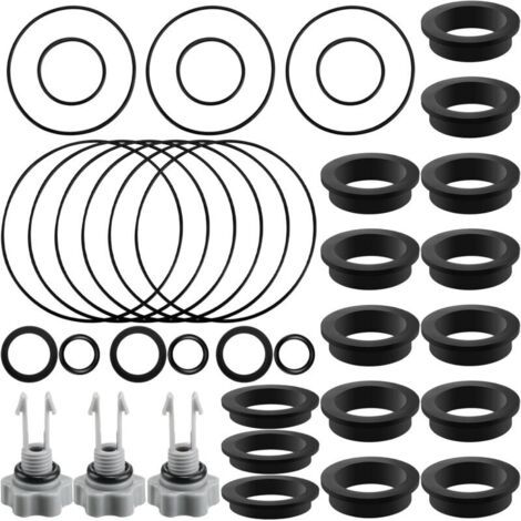Kit de joints d'étanchéité pour pompe de filtre à sable 36 pièces – Joints toriques en nitrile – Soupape de décharge d'air – Compatible Intex