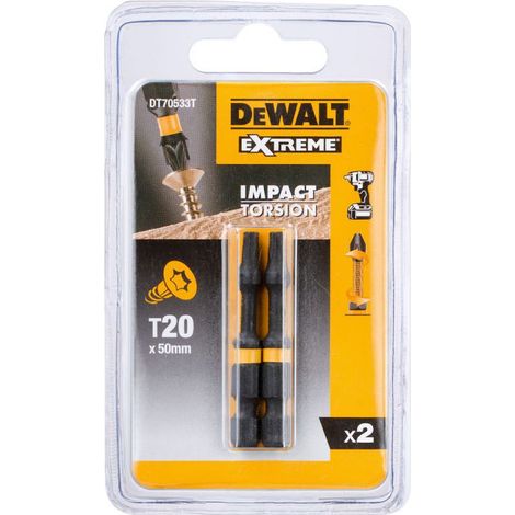 DEWALT SCHLAGSPITZE T20x50 /2Stk. EXTREME SCHLAGTORSION