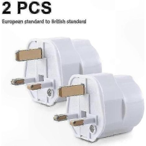 2-teiliger internationaler Reiseadapter, universeller EU-Stecker-auf-europäischer-Stecker-Konverter, Reiseladegerät für elektronische Geräte, kompakt und tragbar, ideal für Reisen ins Ausland (1/4)