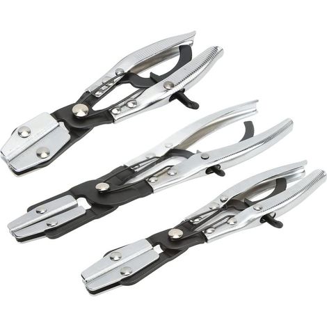 Colliers de serrage métalliques pour tuyaux, jeu de 3 colliers de 8, 10 et 12 pouces pour conduites de frein, de radiateur, d'essence et de carburant.