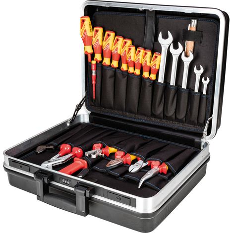 Coffret d'outils 1041-003, 74 pièces, en mallette rigide pour électriciens (1/5)