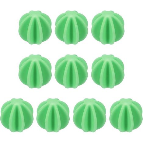 Lot de 10 billes de mélange de 4,5 cm pour poudre protéinée, en plastique, compatibles avec les shakers pour poudre protéinée et les bouteilles de boissons énergétiques, vertes. (1/5)