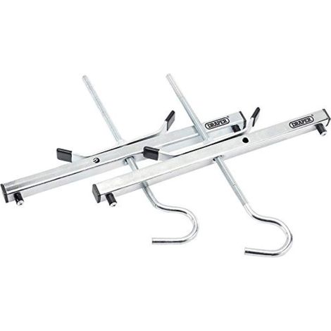 Draper 24807 Ganci Blocca Scala per Tettuccio Macchina, Argento