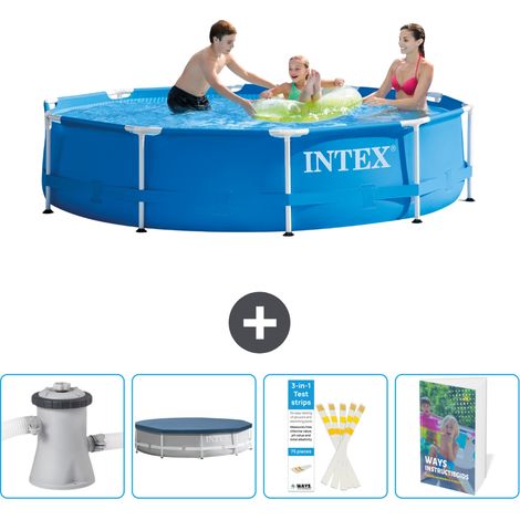 Intex Piscina con struttura Rotonda - 305x76 cm - 7-pezzi SCB129 (1/4)