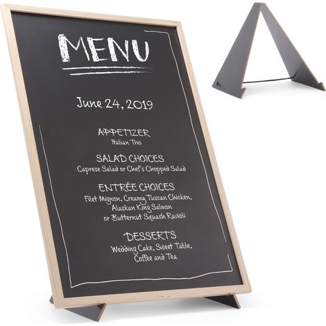 Pannello informativo pubblicitario MENU con base di appoggio 40x60 cm - Hendi 664131 (1/5)