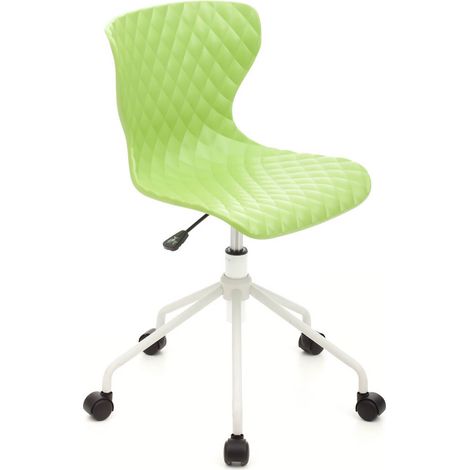 Sedia da Ufficio Girevole con Ruote, Sedia Scrivania Ergonomica per Studio, Cameretta e Smart Working, Poltroncina Ufficio Moderna Comoda e Resistente per Casa e Ufficio Verde (1/4)