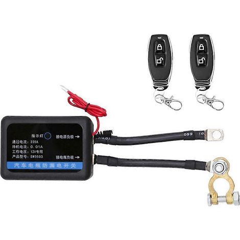 Interrupteur coupe-batterie à distance 12 V 260 A, coupure automatique, protection contre la décharge de la batterie, pour voiture, camion, C (1/5)