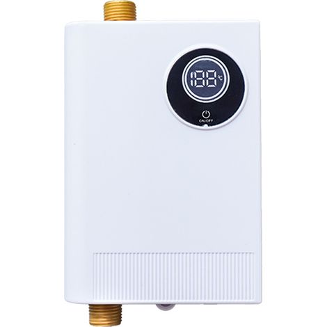 Calentador de agua instantáneo de 3500 W y 220 V, minicalentador de agua instantáneo con pantalla LED, calentador de agua bajo fregadero, pequeño calentador de agua eléctrico instantáneo para cocina, (1/5)