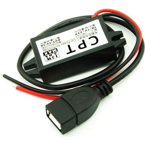 12V – 5V DC/DC-Netzteil. Kompatibel mit Netzadapter. Kompatibel mit nachgeschalteten Spannungen, Spannungsreglern und benutzerfreundlichen Geräten. (1/5)