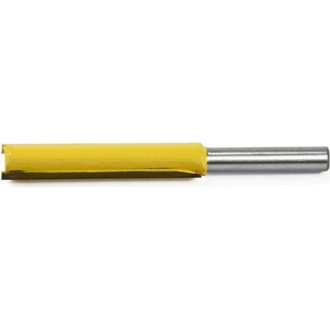 Fraise à défoncer 1 pièce 8 x 1/2 x 50 avec poignée d'extension, fraise à affleurer et lame droite pour le travail du bois. (1/4)