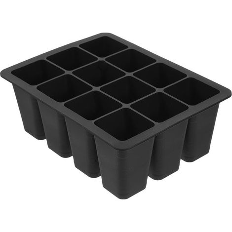 Start R Verwendbare Silikon-Schale mit 12 Löchern, schwarz (1/5)