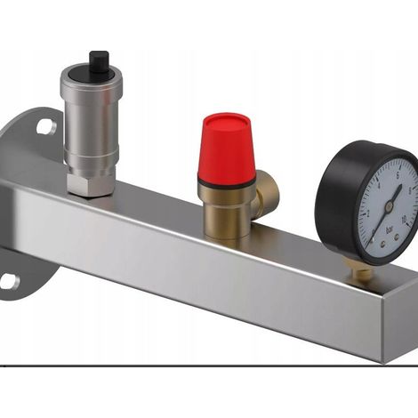 Grupo de seguridad Uponor Fluvia de acero inoxidable de 6 bares (1/3)