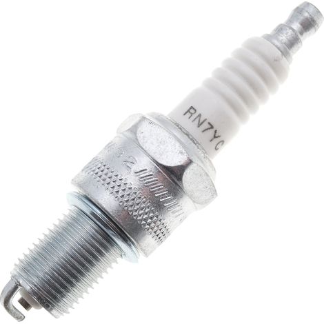 Jardiaffaires – Bougie d'allumage RN7YC pour moteur thermique – Compatible ZONGSHEN, HONDA, RENAULT – Dimensions 21mm clé, 14mm filetage, 19mm longueur (1/4)