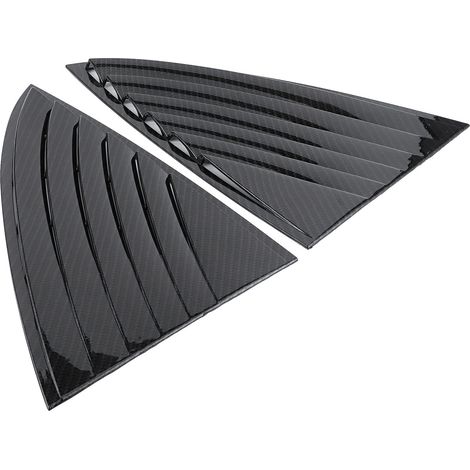 Liserets de Fenêtre Latérale Biseautés pour Tesla Model 3 2017-2019, Spoiler Arrière en Fibre de Carbone, Garnitures Extérieures de Voiture, Couverture de Style Carbone (1/5)