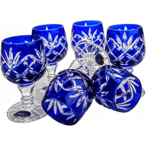 Copas de vodka Cobalt Crystal de 40 ml con diseño de piña (1/5)