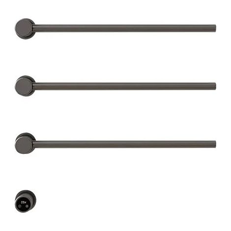 Sèche-serviettes 3 Barres Gris avec WIFI Chauffant Automatique, Minuterie 1-24h, Thermostat 45°C à 70°C, IPX4, Inox 304, Charge 20kg Consomme Seulement 1 kWh pour 32h d'Utilisation (1/5)