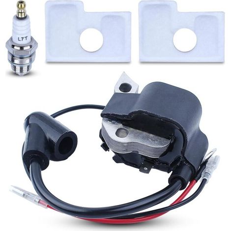 Bobine d'allumage pour Stihl MS170 MS180 017 018 avec filtre à air et bougie, pièces de rechange durables (1/5)
