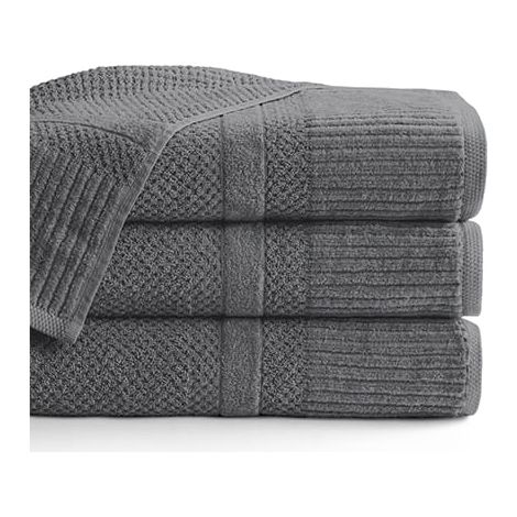 Asciugamano Ivo 50x90 grigio 550g 100% cotone (1/5)