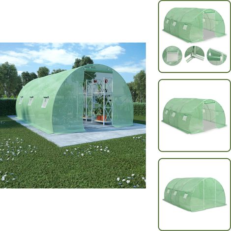 Invernadero para plantas - vidaXL Invernadero 13,5m² 450x300x200 cm - Invernadero para frutas