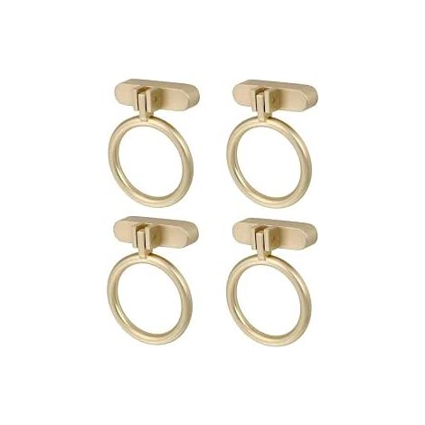 CCYKXA 4 Pieces Brass Drawer Knobs, Gold Furniture Knobs, Gold Brass Drawer Knobs, Kitchen Door Handles, Zinc Alloy Gold Kitchen Cabinet Handle (Gold) (1/5)