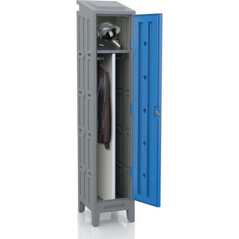 PROVOST - Armoire vestiaire industrielle en PEHD bleu - Pour environnement salissant et agroalimentaire