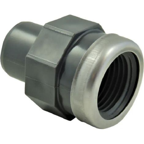 Manchon PVC pression mâle 63 mm, femelle à visser 50x60 renforcé