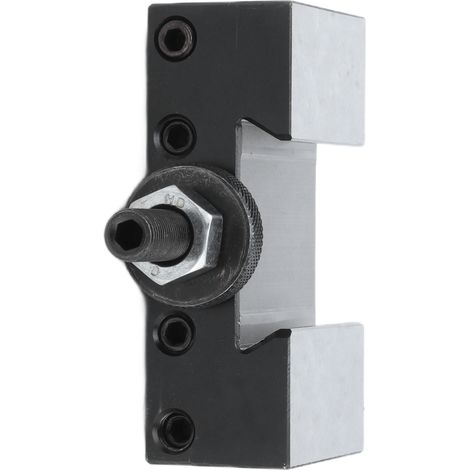 Porte-outil de tour pratique, précis, en acier au carbone trempé, robuste et durable, à changement rapide. (1/5)