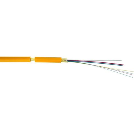 Câble multifibre FK16 monomode 16 fibres Euroclasse Dca et LSFH résistant aux UV intérieur/extérieur