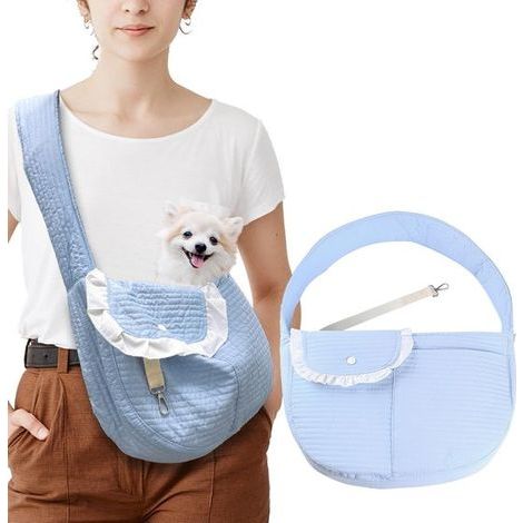 Komfortable Hundetragetasche – 10 cm Schultergurt – Hundetragetasche – Sicherheitsabdeckung (1/5)