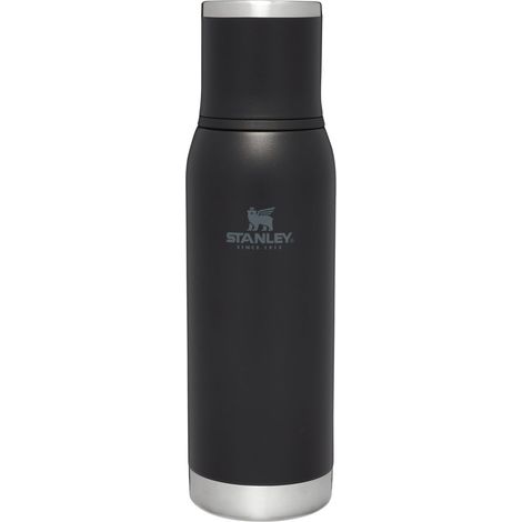 Stanley 1913 Adventure To-Go Borraccia Termica 1.0L - Freddo 27 Ore - Caldo 25 Ore - Antigoccia - Coperchio Isolato - Senza BPA - Thermos Lavabile In Lavastoviglie - Nera (1/5)