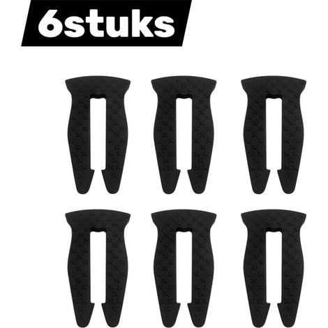 Clips de verrouillage en silicone 6 pièces pour cuisinières à gaz sécurité enfant convient aux boutons rotatifs de sécurité enfant des cuisinières à gaz noir (1/5)