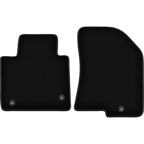 Alfombrillas delanteras de terciopelo BASIC para Kia Carens IV monovolumen 7 plazas (2013-2018) (1/5)