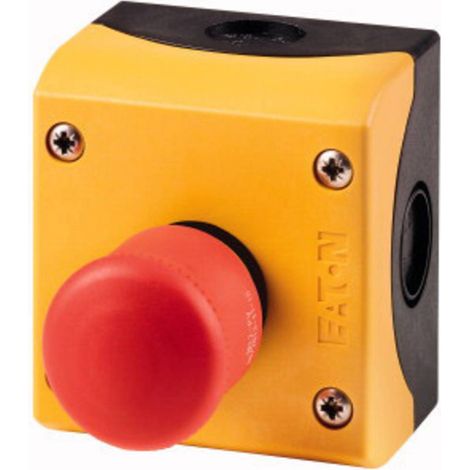 Eaton M22-PV/KC11/IY Interruttore di arresto di emergenza 1 NC, 1 NA IP66, IP69 1 pz.