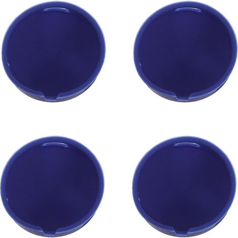 Kit de 4 Boutons de Sonnette en Silicone Étanches Bleu, Remplacement Précis pour Caméra Œilleton, pour Réparations à Domicile et Entrée Maison (1/5)